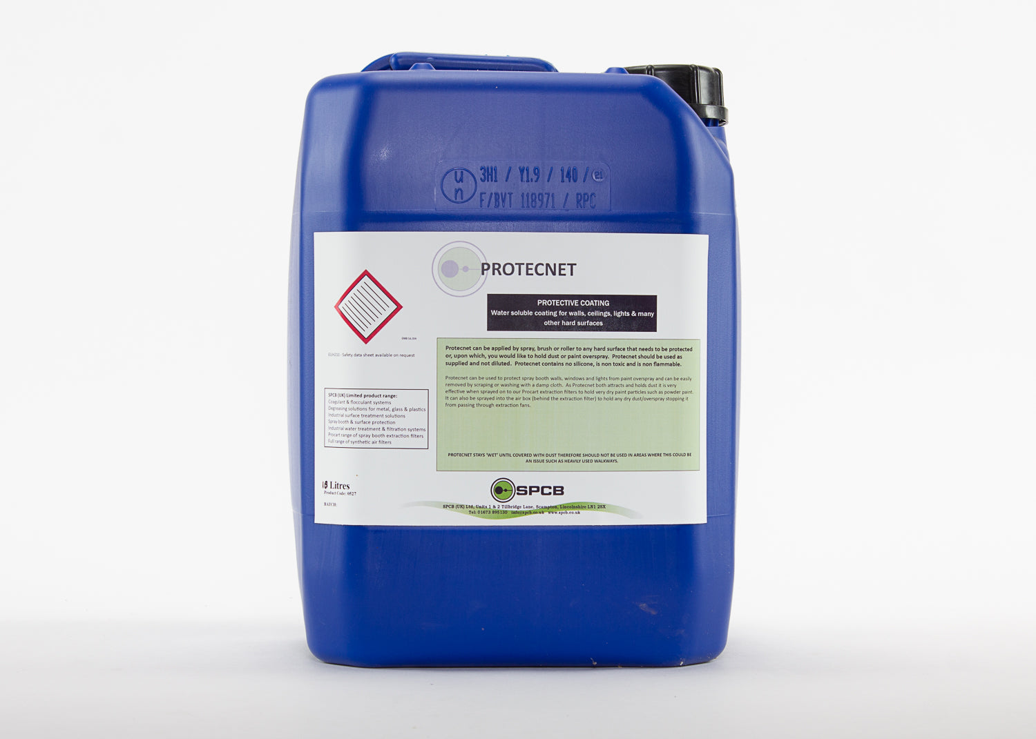 tacky booth coating water based wall protection to collect dust and overspray