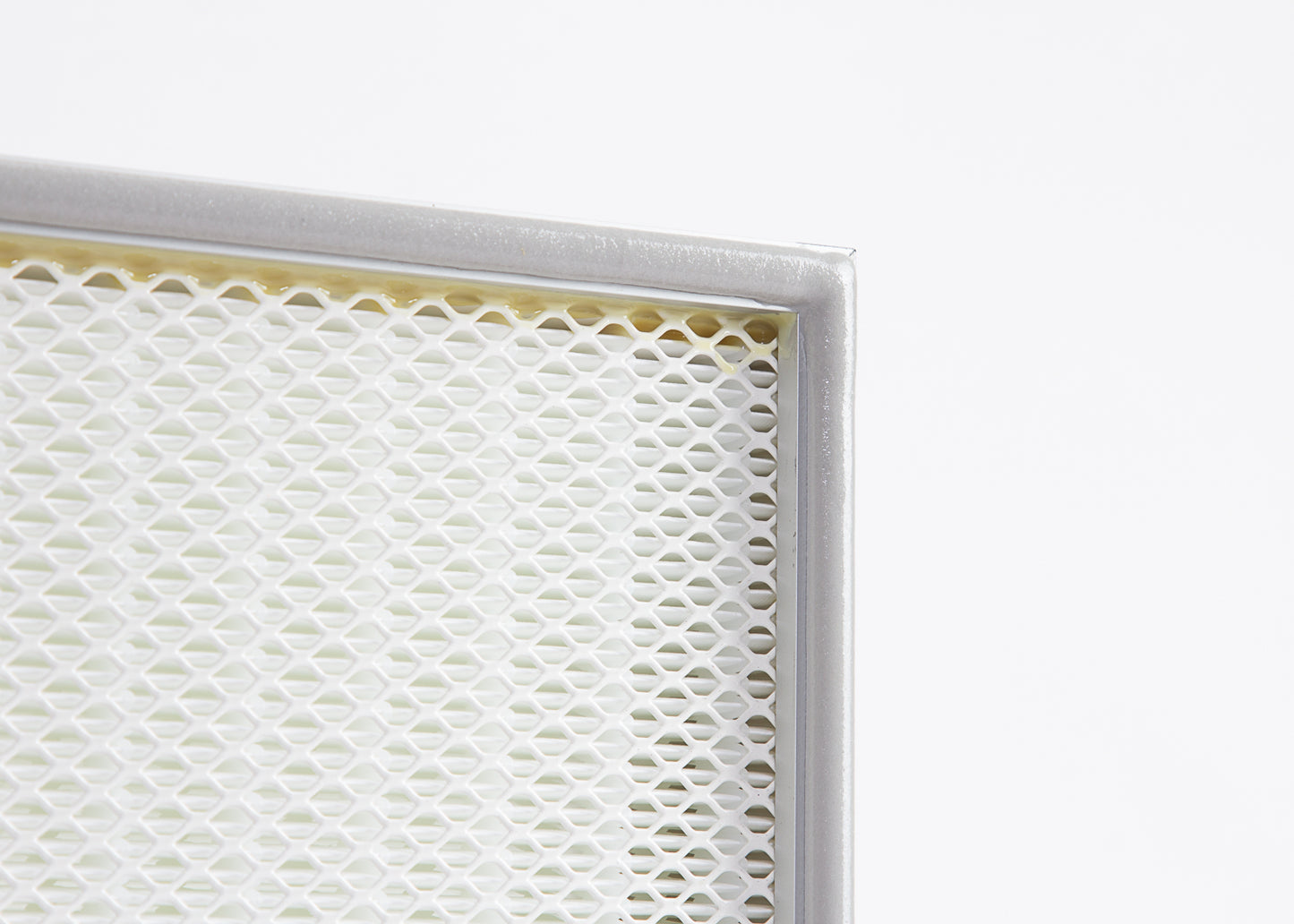 high efficiency particulate air filter. photo the gasket that ensures a secure sealing and no air leaks.
