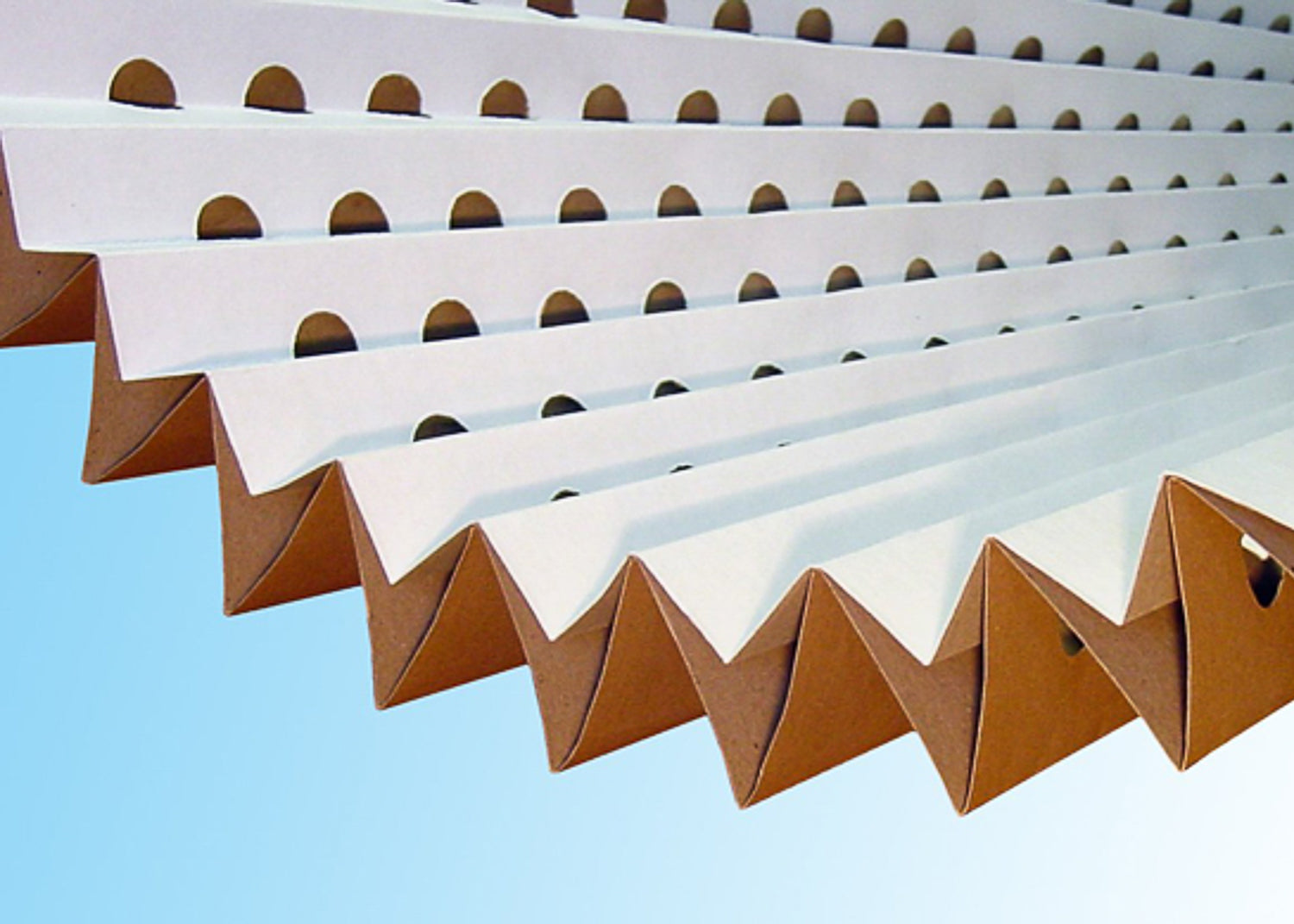 Pleated Cardboard Paint Filter for Spray Booths - Extraction Filter ...