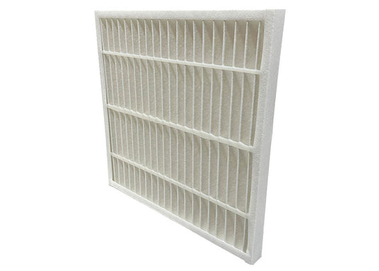 white air filter to catch dust in spray booth