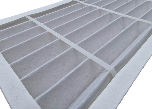 folded panel filter. filter air to remove dust