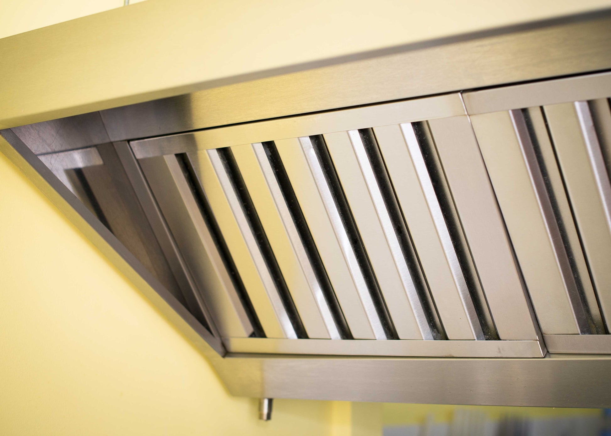 grease filters fitted in a extraction hood