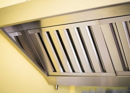 grease filters fitted in a extraction hood
