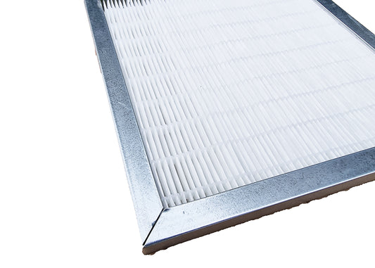 dust filter with metal frame for HVAC air filtration