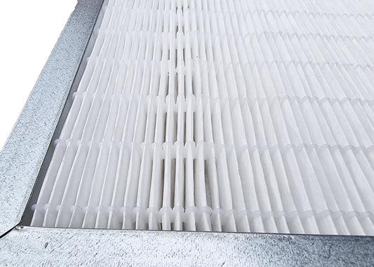Pleated dust filter panel designed for use in various filtration systems including HVAC.
